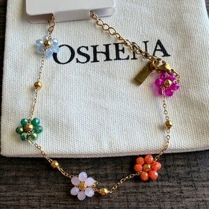Multicolor Oshena Flower Bracelet